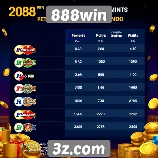 Estatísticas de jogos populares no 888win